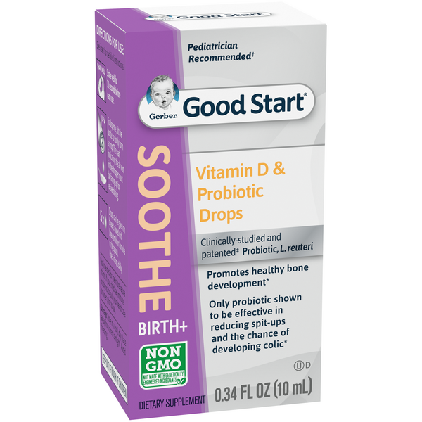 Gerber soothe drops store with vitamin d