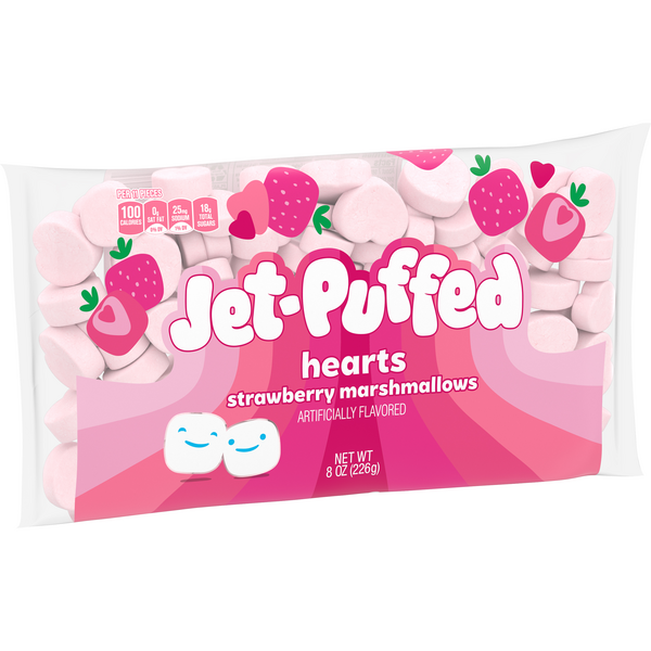 Jet-Puffed Hearts Strawberry Marshmallows | Hy-Vee Aisles