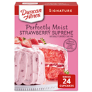 Duncan Hines Signature Perfectly Moist Strawberry Supreme Naturally Flavored Cake Mix