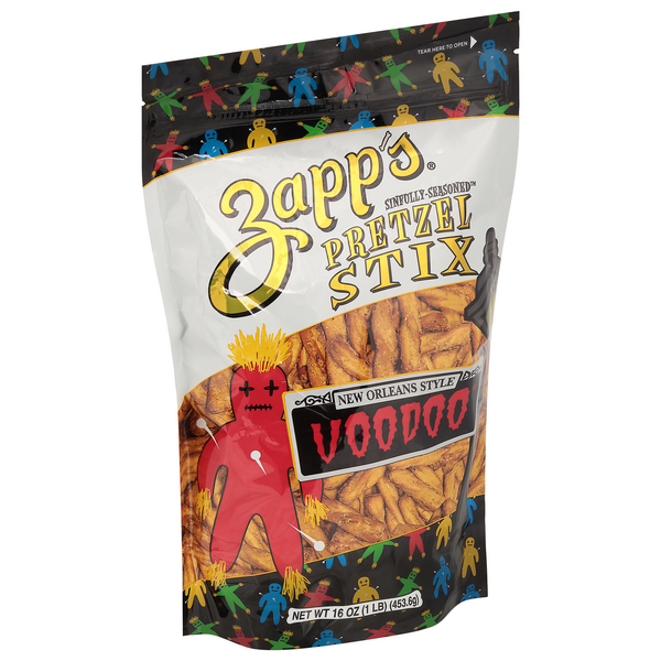 Zapp's Voodoo New Orleans Style Sinfully-Seasoned Pretzel Stix 16