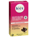 Veet Ready-To-Use Sensitive Formula Wax Strip Kit Hair Remover