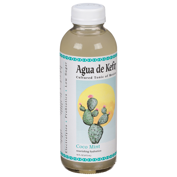 GT's Aqua Kefir Sparkling Probiotic Drink with Coconut Lime Mint