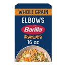 Barilla Whole Grain Elbows Pasta - Non-GMO Pasta Made With 100% Whole Grain Durum Wheat - Great Source of Fiber