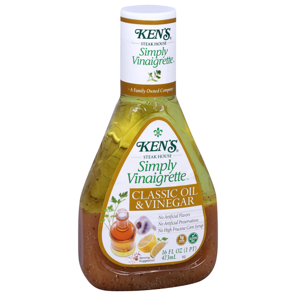 Ken's Steak House Classic Oil & Vinegar Dressing 16 fl oz Ken's Steak House Classic Oil & Vinegar Dressing 16 fl oz