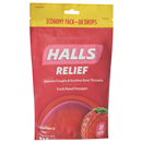 Halls Strawberry Cough Suppressant/Oral Anesthetic Menthol Drops