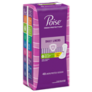 Poise Liners Very Light Absorbency Regular Length Incontinence Liners
