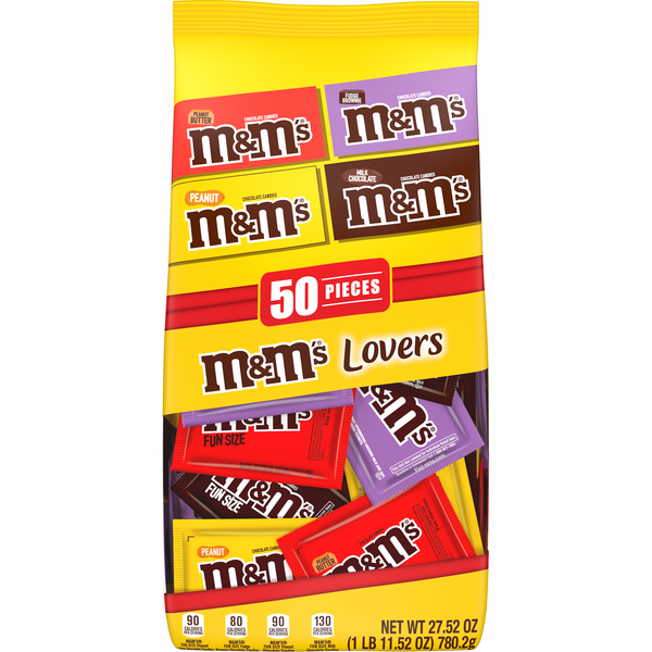 M&M's Lovers Fun Size, 50Ct  Hy-Vee Aisles Online Grocery Shopping