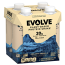 Evolve Protein Shake, Plant-Based, Creamy Vanilla, 4Pk