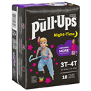 Huggies Pull-Ups Night-Time Girls Training Pants, 3T-4T