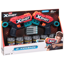 Zuru X-Shot 2X Kickback Foam Dart Blaster Combo Pack (8 Darts, 6 Cans), 8+