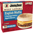 Jimmy Dean Meat Lovers Muffin Sandwiches 4Ct