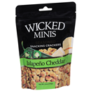 Wicked Minis Snacking Crackers, Seasoned, Jalapeno Cheddar