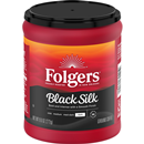 Folgers Black Silk Ground Coffee, Smooth Dark Roast Coffee, 9.6 Ounce Canister