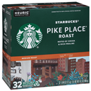 Starbucks Pike Place Roast Medium Roast Ground Coffee K-Cups 32-0.44 oz. ea