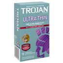Trojan Vertical Ultra Thin Armor Spermicidal Lubricant Condoms Sensitivity