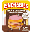 Lunchables Ham & Cheddar Cheese with Crackers Snack Kit