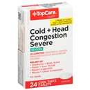 TopCare Cold Head Congestion Severe Caplets