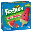 Frollies Watermelon Fruity Ice Pops, 6Ct