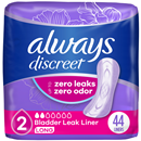 Always Discreet Bladder Protection Liners Very, Long Length