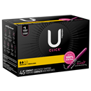 U by Kotex Click Compact Tampons, Regular Absorbency, Unscented