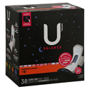 U By Kotex Pads + Wings, Ultra Thin, Overnight