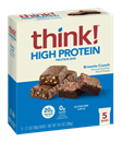 think Brownie Crunch Protein Bars, 5-2.1 Oz Bars