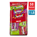 SKITTLES Original, Wild Berry & Sour Fun Size Chewy Candy Variety Pack, Party Size, 50Ct
