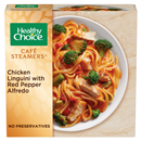 Healthy Choice Cafe Steamers Chicken Linguini with Red Pepper Alfredo, Frozen Meal