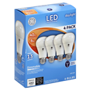 GE LED 60W Dimmable Soft White 4 Pack