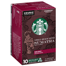 Starbucks Sumatra Dark Ground Coffee K-Cups 10-0.42 oz ea.