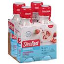 SlimFast RTD Strawberries And Cream Meal Replacement Shakes 4Pk