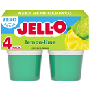 Jell-O Zero Sugar Lemon-Lime Flavor Gelatin Snack Cups