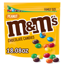 M&M's Peanut Milk Chocolate Candy, Family Size