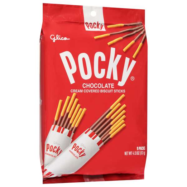 Pocky Chocolate Cream Covered Biscuit Sticks | Hy-Vee Aisles