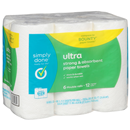 Simply Done Ultra Paper Towels, Simple Size Select, 2-Ply