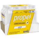 Propel Electrolyte Water Beverage, Zero Sugar, Lemon, 12 Pack