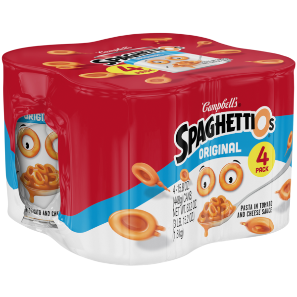 SpaghettiOs Original Canned Pasta, Healthy Snack for Kids and Adults, 22.4  OZ Can (Pack of 12)