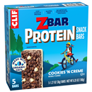 CLIF Kid ZBar Protein Cookies 'N Creme Whole Grain Crispy Snack Bars 5-1.27 oz Bars