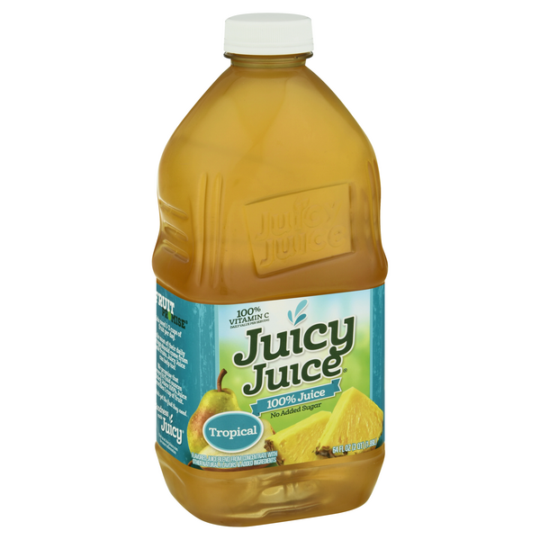 Juicy Juice Tropical Fruit Juice, 100% Juice, 64 FL OZ
