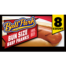 Ball Park Bun Size Beef Hot Dogs, Easy Peel Package, 8 Count