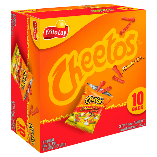 Cheetos Crunchy Flamin' Hot Cheese Snacks