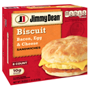Jimmy Dean Bacon, Egg & Cheese Biscuit Sandwiches 8 ct
