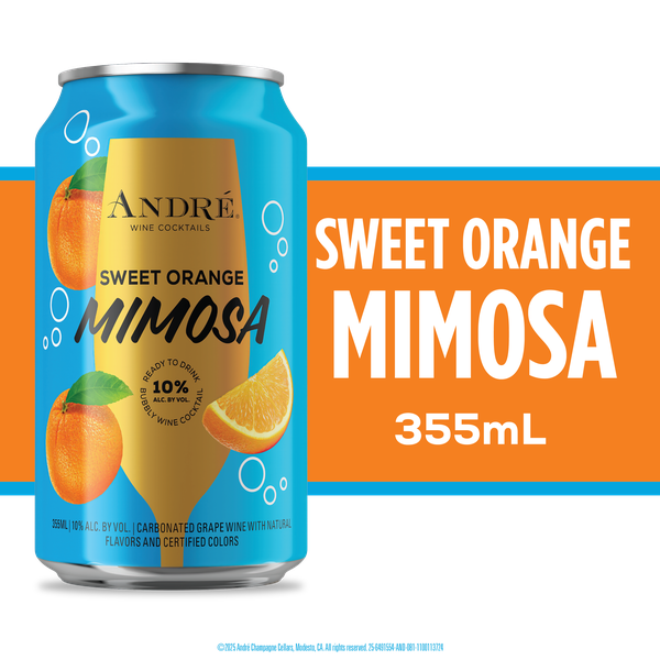 Andre Ready To Drink Sweet Orange Mimosa Sparkling Wine | Hy-Vee