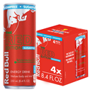 Red Bull Red Edition Sugar Free Energy Drink, Watermelon 4Pk