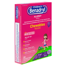 Children's Benadryl Allergy Chewables Grape Flavored Tablets