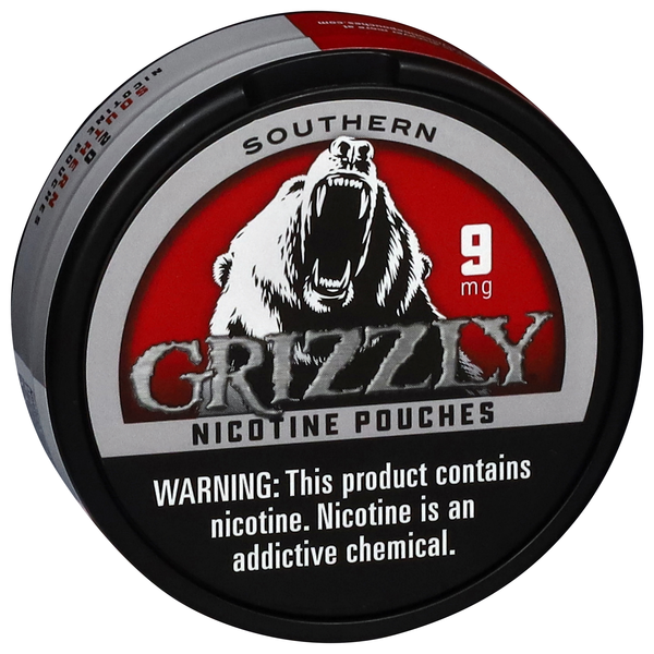 Grizzly Southern 9 Mg Nicotine Pouches, 20Ct