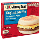 Jimmy Dean Muffin Sandwiches Sausage, Egg, & Cheese 4Ct
