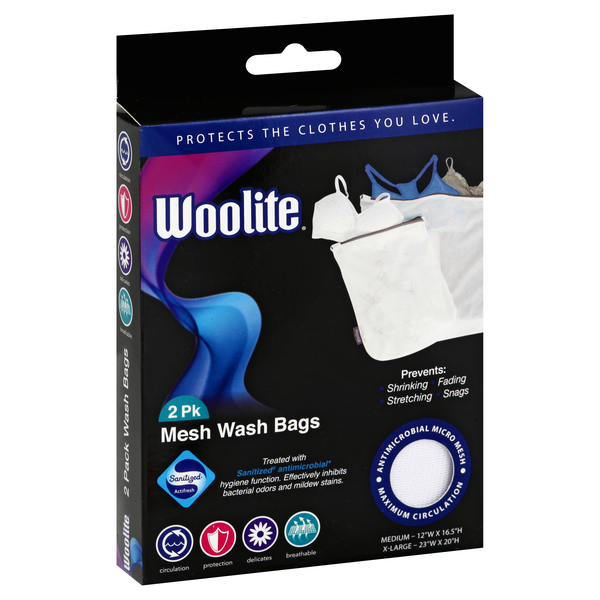 Woolite Sanitized 3-Piece Mesh Wash Bag
