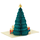 Hallmark Paper Wonder Displayable Pop Up Honeycomb Christmas Card (Christmas Tree) #12