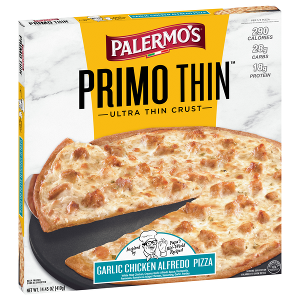 Palermo's Primo Thin Garlic Chicken Alfredo Pizza | Hy-Vee Aisles